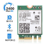 Placa Wifi 6 Ax210 2.4ghz 5ghz 6ghz Ax210ngwbt 5.2 2400mbps