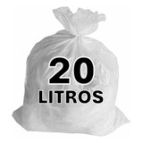 Saco De Lixo Branco Doméstico Reforçado 100 Un 20 Litros