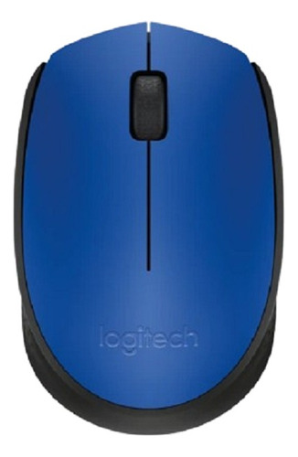 Mouse Óptico Inalámbrico Logitech M170, Usb. Color Azul.