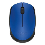 Mouse Óptico Inalámbrico Logitech M170, Usb. Color Azul.