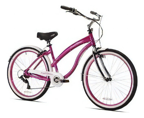 Bicicleta Urbana Femenina Kent Cruiser R26 7v Color Magenta