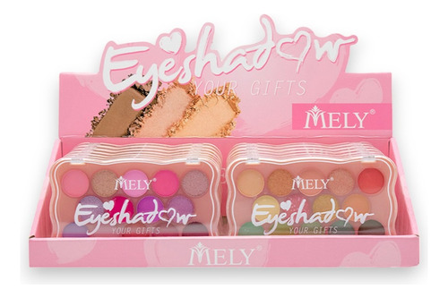 Caja X24u Paleta Sombras Ojos Yourgifts Eyeshadow Mely Color