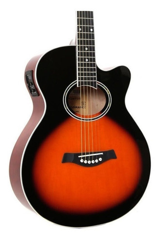 Violão Acústico Giannini Performance Gsf-1r Ceq Para Destros 3 Tone Sunburst Verniz Brilhante