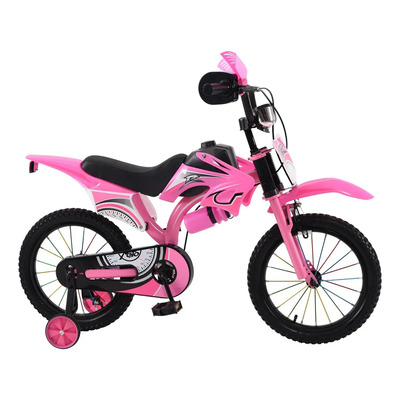 Bicicleta Tipo Moto Rodada 16 Motocross Infantil Rosa 16 | MercadoLibre