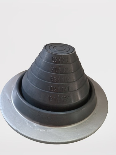 Sello Epdm Pasa Techo Chapa Tipo Dektite N° 3 (50mm-127mm)