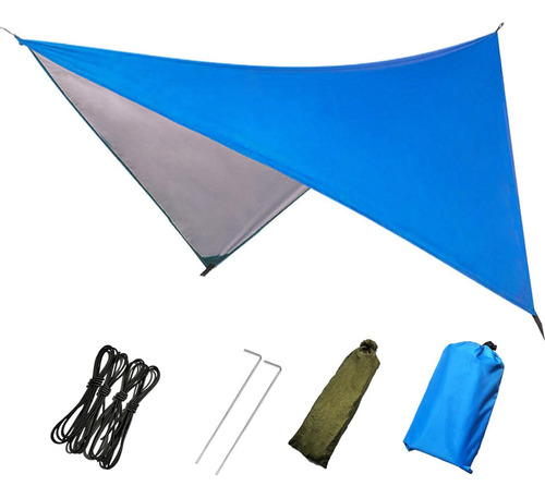 Hamaca Impermeable Para Acampar, Lona De 230 X 140 Cm