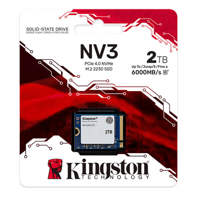 Ssd Kingston Nv3 2tb Nvme Pcie 4.0 2230 Lectura\u002Fescritura 6000\u002F5000mb\u002Fs | Envío gratis