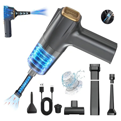 Aspiradora de Mano Inalámbrica NDKSNH 12000Pa Portátil para Auto y Hogar Negro | MercadoLibre