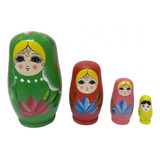 4 Piezas Muñecas Rusas Matryoshka Muñecas Anidadas Para El