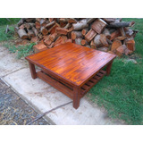 Mesa Ratona Madera Maciza Rustica De Campo 1 Mt X 1 Mt