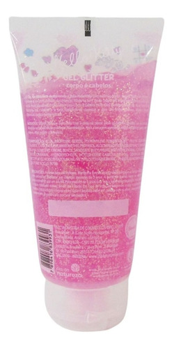 Gel Fixador Infantil Com Glitter Corpo E Cabelo Hello Kitty 