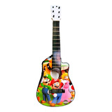 Guitarra De Lujo Mario Bross En Madera-juguete Para Niños  