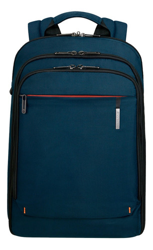 Porta Laptop Samsonite Network 4 Color Azul Diseño De La Tela Liso