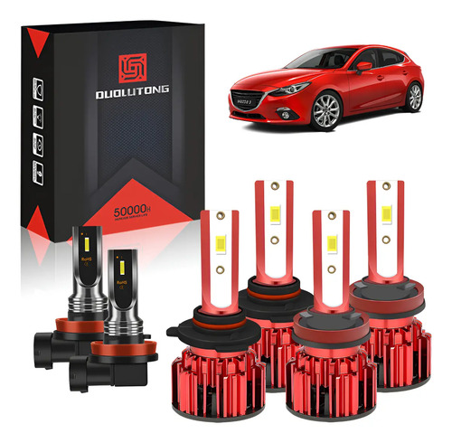 Kit De Faros Led Luz Alta 9005 Y Baja H11 Y Niebla H11 | Envío gratis