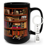 Taza De Biblioteca Para Amantes De Los Libros, Taza De Café 