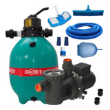 Bomba P/piscina 1/2cv Dancor C/filtro Dfr15 56.000l + Kit