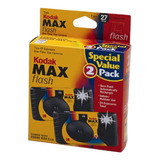 2 Cámaras Kodak Max De 35 Mm De Un Solo Uso Con Flash