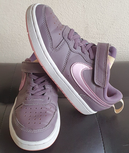 Tenis Nike Court Borought Low 2 Bq5448-200 Cafe Niña 19 Cm