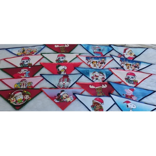 Kit Bandanas De Natal Petshop 50 Unid 