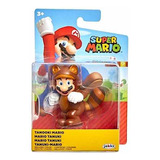 Figura Tanooki Mario World Of Nintendo 2.5 Pulgadas Jakks