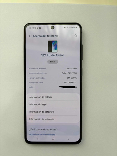 Celular Samsung Galaxy S21 Fe + Cargador Inalámbrico Samsung