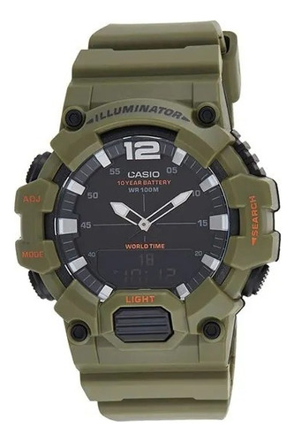 Reloj Casio Analógico Hdc-700-3a2 Caballero Deportivo Verde