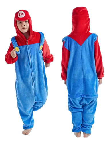 Pijama Infantil Super Mario, Pijama De Una Pieza Para Niños | Meses sin interés