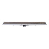 Estrela Elleve Ralo Linear Sifonado 70cm Tampa Inox Tipo Tigre