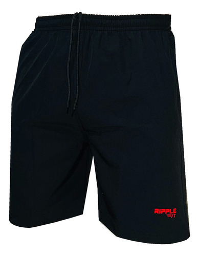 Pantaloneta Hombre Deportiva Original Ripple Negro Rojo