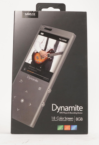 Samvix Dynamite Reproductor Mp3 8gb Con Bluetooth, Botones T