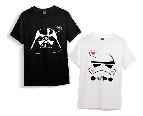 Polera Duo Parejas Día De Los Enamorados Stars Wars 