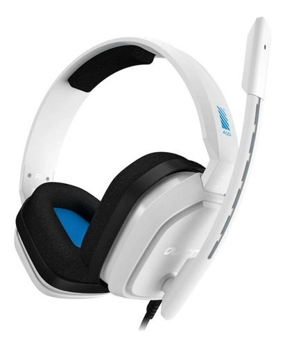 Audífonos Gaming Logitech Astro A10 Con Micrófono Para Ps4 Color Blanco Color De La Luz 0