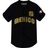 Camisola Jersey Mexico Mundial Clasico M3 Negro S M G Eg 2eg