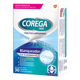 Corega Tabs Efervescentes Limpiador De Prótesis Blanqueador