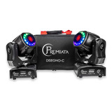 Premiata-cabeza Movil 90w Con Aro Rgb 3, 8 Gobos