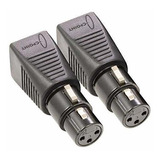 Sirs-e Paquete De 2 Adaptadores Cpoint Xlrj45 De 3 Pines Xlr