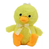 Peluche Pato Patito Amarillo Con Moño 25cm Phi Phi Toys