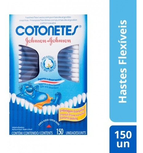 Hastes Flexíveis Johnson & Johnson Cotonetes 75 Unidades