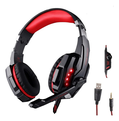 Audífono Gamer Usb Micrófono Luz Led G2000 