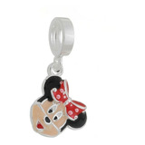 Berloque Prata 925 Minnie Resina Pulseira Charms Pandora 