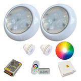 Kit De 2 Luces Rgb Vulcano Para Hormigon + Componentes