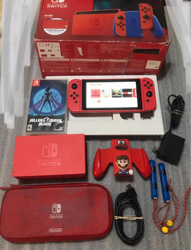 Nintendo Switch Edición Mario En Caja C/juegos