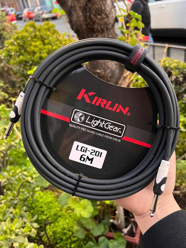 Cable De Guitarra Y Bajo 6 Metros Kirlin Serie Premium Negro