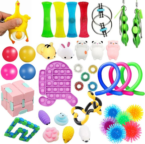 Kit Juguetes Pop It Fidget 40 Piezas \