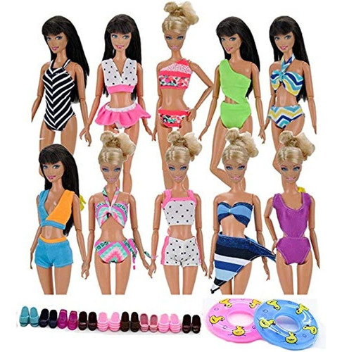 Set De Trajes De Baño Para Barbies