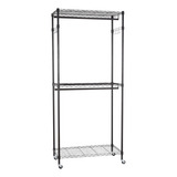 Rack Perchero Ropa Organizador Closet 3 Niveles Ruedas Ct