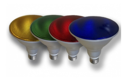 Lampara Led Par38 E27 15w Calido Frio Rojo Azul Verde Amari