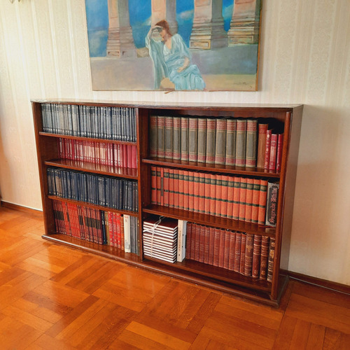 Biblioteca De Madera Maciza Con Estantes Regulables 1,77x30