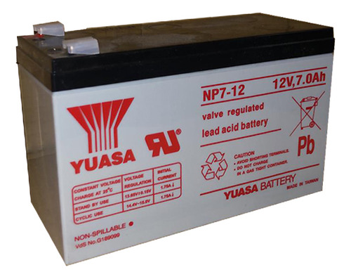 Bateria Yuasa Np 7-12 12v 7ah Ups Alarma Juguetes           