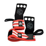 Luva Grip Munhequeira Pull Up Cross Protetor - Nc Extreme Cor Vermelho Tamanho Gg